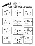 Summer Part-Part-Whole Worksheet Pack - Addition / Subtrac