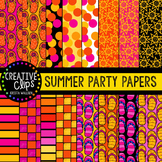 Summer Party Papers {Creative Clips Digital Clipart}