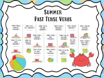 Summer clothes online activity  Simple past tense, Online activities, Summer  vocabulary