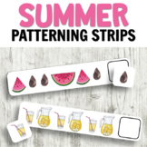 Summer Patterning Strips for Summer Math Centers