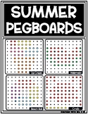 Summer Pegboard Seasonal Themed Task Card Work It Build It