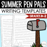 Summer Pen Pal Letter Templates - Blank and Prompted Writi