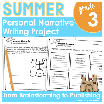 Preview of Summer Personal Narrative Writing Project