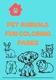Summer Pet animals fun Coloring pages
