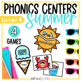Summer Phonics Centers and Games - Level 4 | Summer Long V