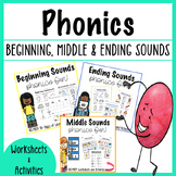 Summer Phonics Packet Identifying Sounds Worksheets and Ac