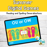 Summer Phonics Review Games for Spelling Generalizations