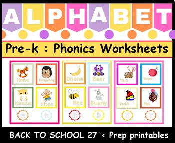 Preview of Pre-school Phonics Worksheets Review for kids .Worksheets for Preschool.A to Z