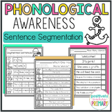 Summer Phonological Awareness Sentence Segmentation Worksheets