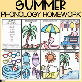 Preview of Summer Phonological Processes Homework