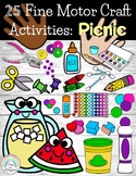 Summer Picnic Foods Craft Set - Fine Motor Activities - Oc