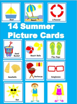 Preview of Summer | Picture Cards | Flash Cards