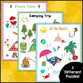 summer puzzles picture word search by real cool english tpt