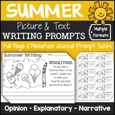 Summer Picture Writing Prompts & Pictures| End of the Year