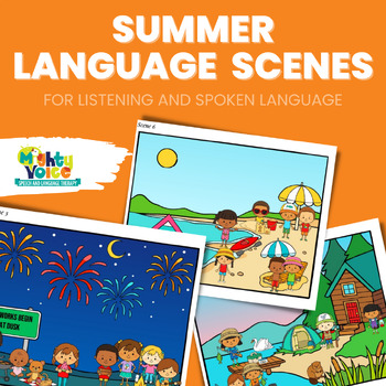 Preview of Summer Pictures & Scenes for Speech Language and Listening Therapy No Prep