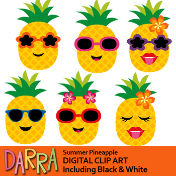 Summer Pineapple clip art by DarraKadisha | Teachers Pay ...