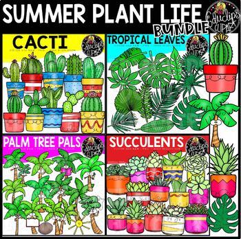 Preview of Summer Plant Life Clip Art Bundle {Educlips Clipart}