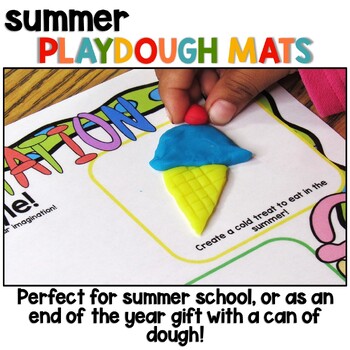 Summer Play Dough Mats, STEM Activities, Play Doh Mats