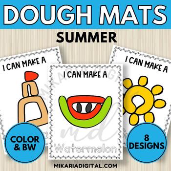 FREE Summer Playdough Mats Activity for Preschoolers