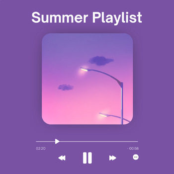 Preview of Summer Playlist Activity