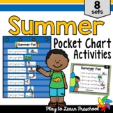 Summer Pocket Charts | Preschool & Pre-K Literacy