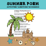 Summer Poem About Reading with Activities and Questions