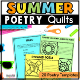 Summer Types of Poetry Worksheets Haiku Acrostic 5 Senses 