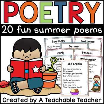 Summer Poetry by A Teachable Teacher | TPT