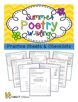 Summer Poetry Writing Unit by 2 SMART Chicks | TPT