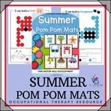 SUMMER Pom Pom Mats - Fine Motor Skills - Occupational Therapy