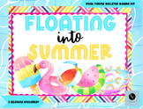Summer Pool Floaties Theme Bulletin Board and Door Kit- En
