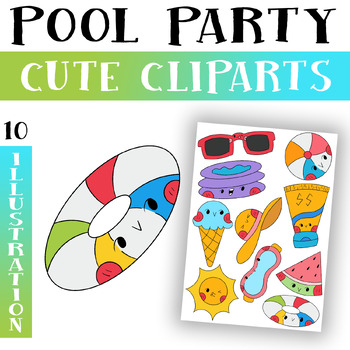 swimming pool party clipart free