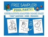 Summer Pool Party Cut and Glue Interactive Book - Free Sampler!