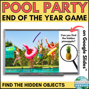 Preview of Summer Pool Party Game | End of Year Activity or Time Filler