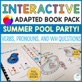 Summer Pool Party Interactive Books! Verbs, Pronouns, and 