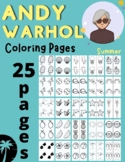 Andy Warhol Coloring Pages / Pop Art Coloring Pages / Summ