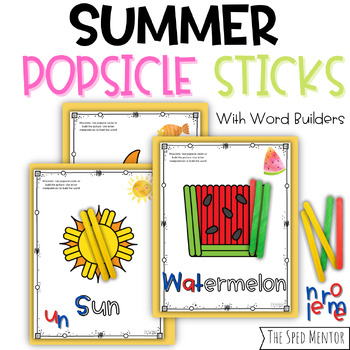 Preview of Summer Popsicle Sticks