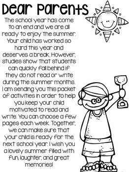 Summer Packet by All Students Can Shine | Teachers Pay Teachers