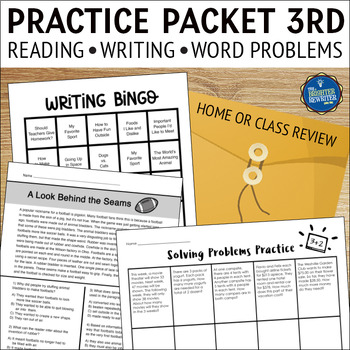 Preview of 3rd Grade Summer Review Practice Packet
