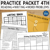 4th Grade Summer Review Practice Packet