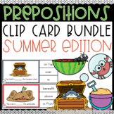 Summer Prepositions Clip Cards Task Cards Summer Positional Words