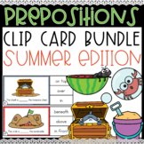 Summer Preposition Clip Cards Positional Words Prepositions of Place Shark