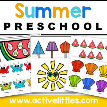 Preview of Summer Preschool Activities