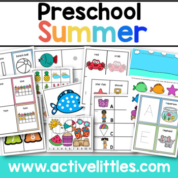 Preview of Summer Preschool Activities Printable