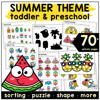 preschool worksheets summer teaching resources tpt