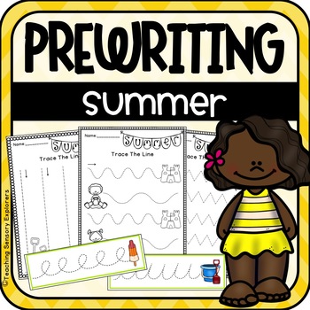 prewriting worksheets practice strips summer by teaching sensory explorers