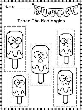 prewriting worksheets practice strips summer by teaching sensory