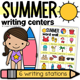 Summer | Primary Writing Centers | Word Wall and Writing Stations