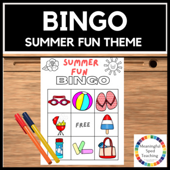 Preview of Summer Printable Bingo Game 