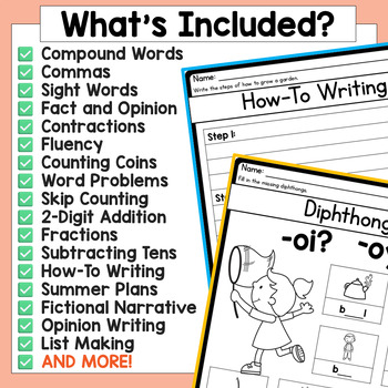 summer printable worksheets by jessica tobin elementary